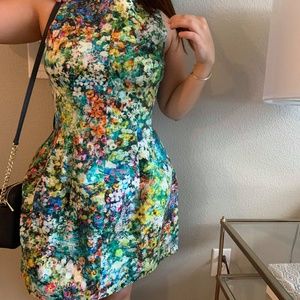 Zara Tulip Multicolor Dress M (Rare find)